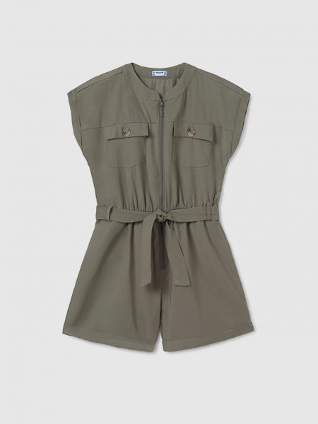 Overall Girl Green Mayoral