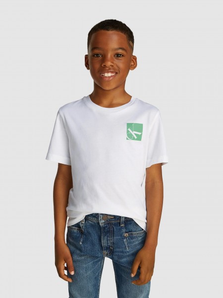 T-Shirt Boy White Calvin Klein