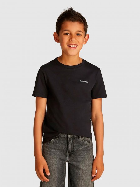 T-Shirt Unisex Child Black Calvin Klein
