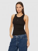 Tops Mulher Woven Label Rib Tank Top Calvin Klein Tops Mulher Woven Label Rib Tank Top Calvin Klein