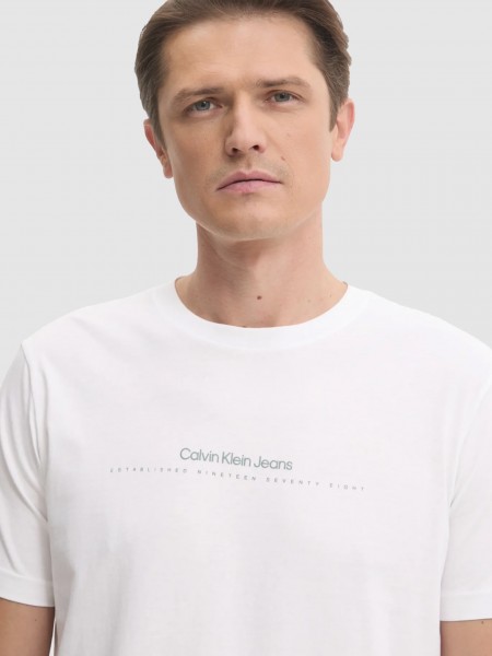T-Shirt Homem Minimal Logo Tee Calvin Klein