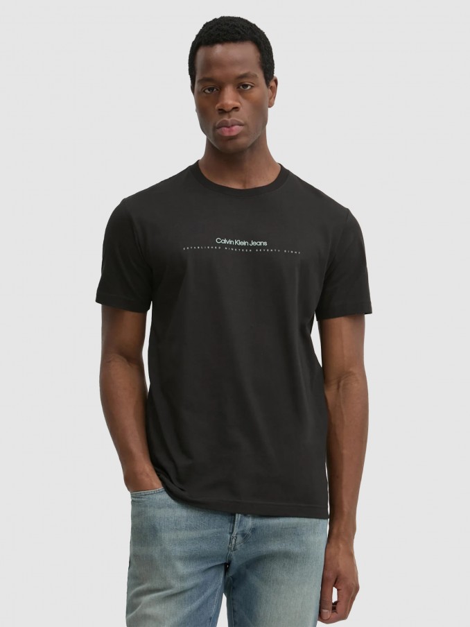T-Shirt Man Black Calvin Klein