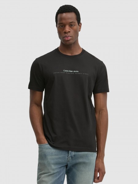 T-Shirt Man Black Calvin Klein
