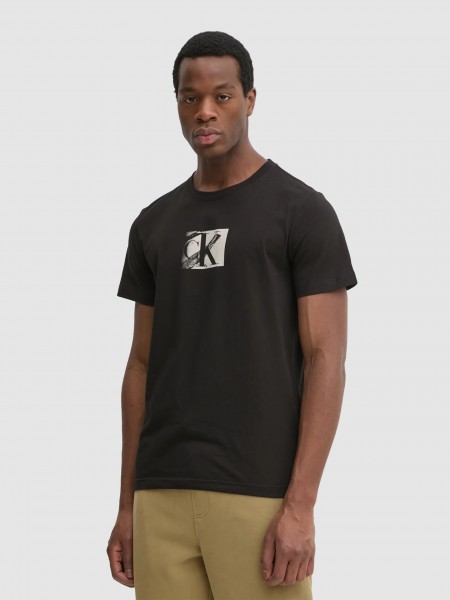 Homem Small Ck Box Tee Calvin Klein