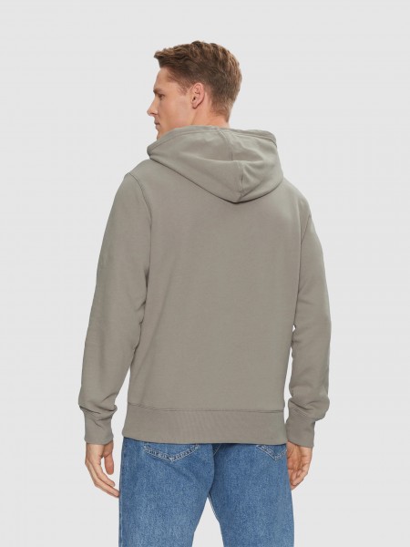 Camisola/sweater Homem Woven Label Hoodie Calvin Klein