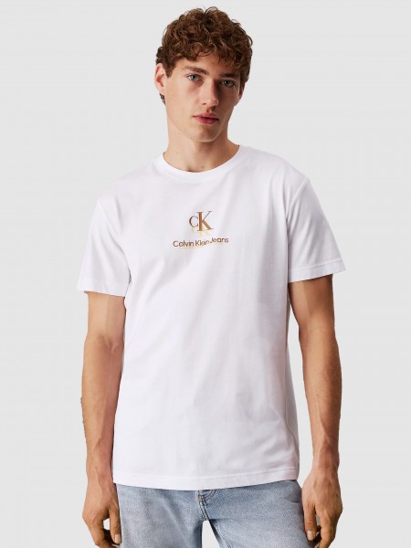 T-Shirt Man White Calvin Klein