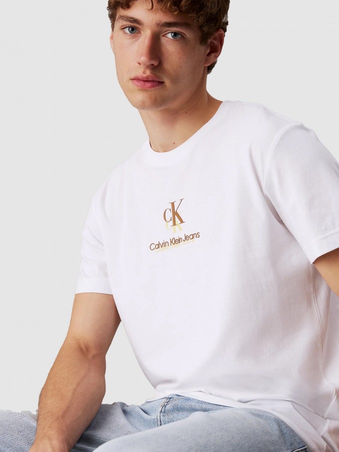 T-Shirt Man White Calvin Klein