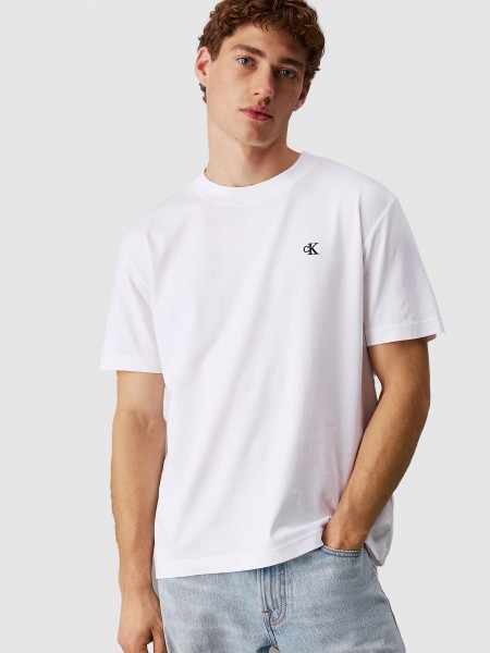 T-Shirt Man White Calvin Klein