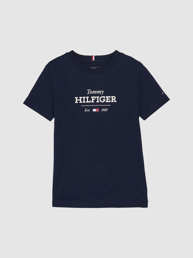 T-Shirt Menino Monotype 1985 Reg Tee Ss Tommy Hilfiger- Kids
