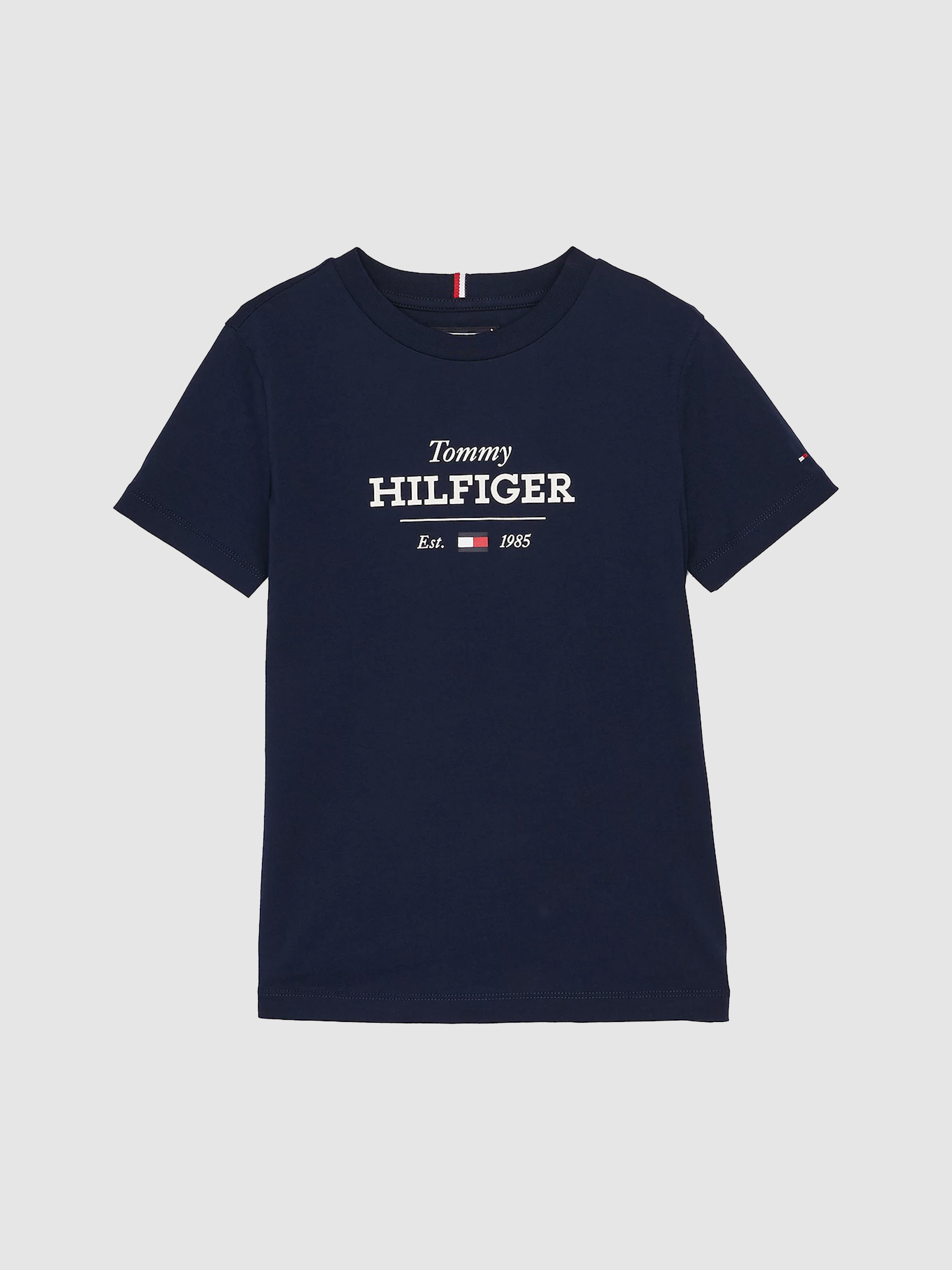 T-Shirt Menino Monotype 1985 Reg Tee Ss Tommy Hilfiger- Kids