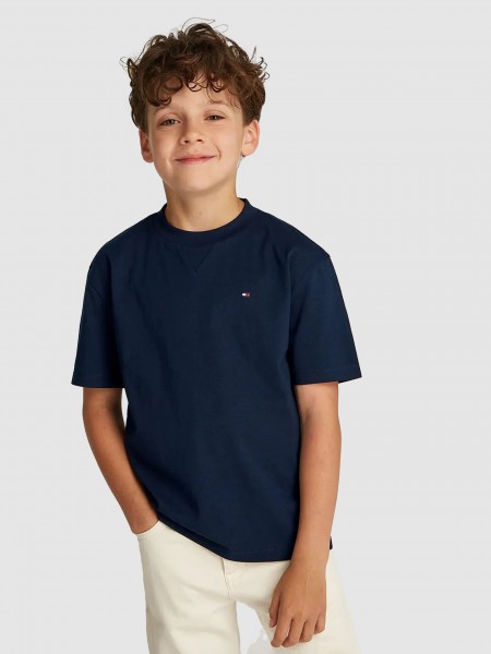 T-Shirt Boy Navy Blue Tommy Jeans Kids