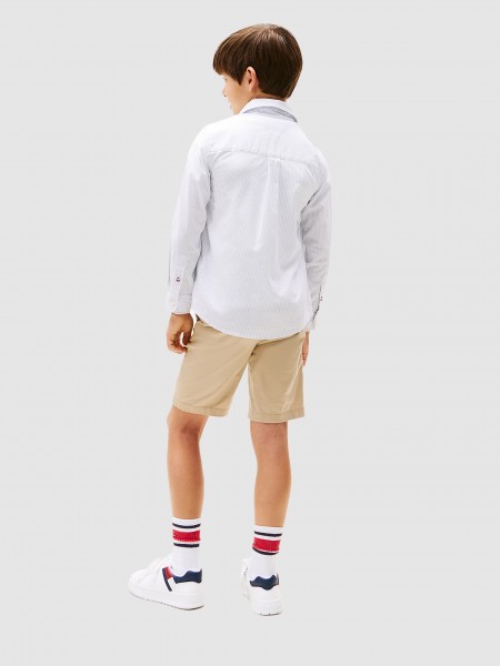 Camisa Menino Flex Ithaca Shirt Ls Tommy Hilfiger- Kids