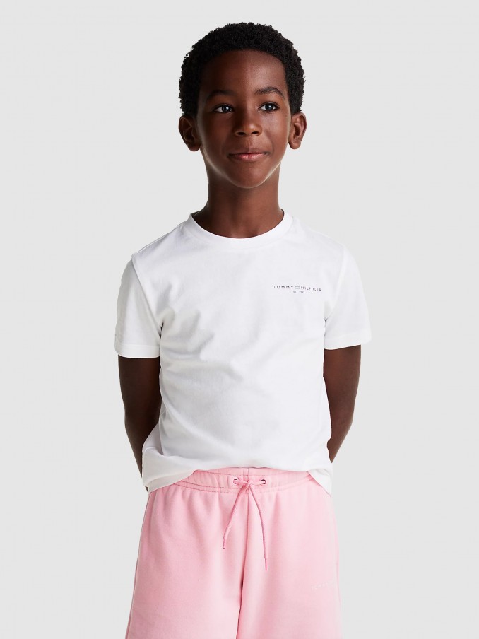 Menino U Mini Corp Logo Tee Ss Tommy Hilfiger- Kids