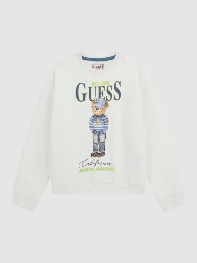 Jersey Niño Blanco Guess
