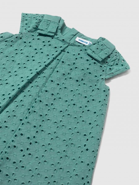 Menina Vestido Perfurado Mayoral