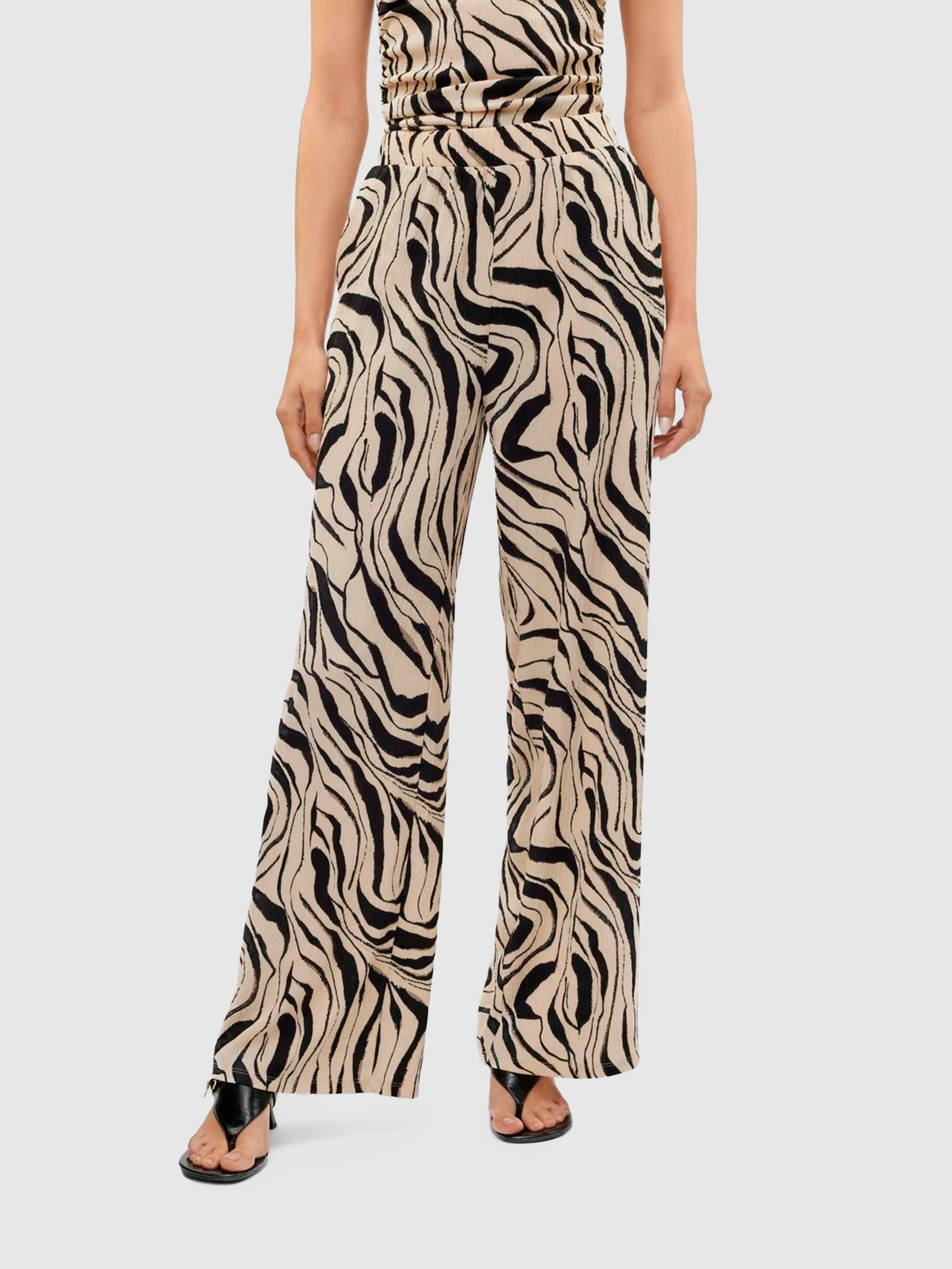 Calca Mulher Vmpoet Hw Loose Pant Jrs Ga Boo Vero Moda