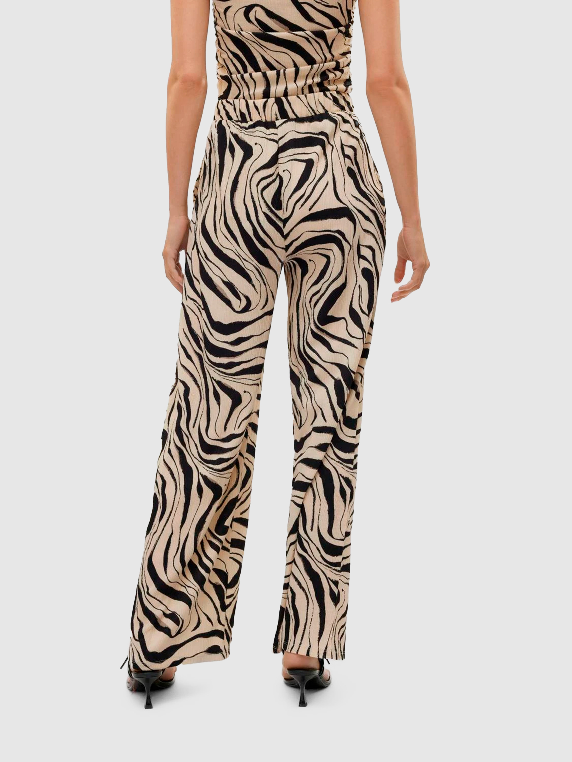 Calca Mulher Vmpoet Hw Loose Pant Jrs Ga Boo Vero Moda
