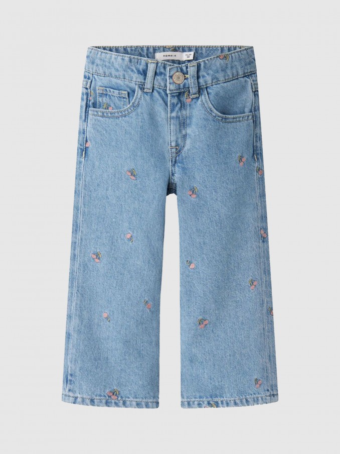 Calca Menina Nmfrose Wide Jeans 3614-Za B Name It