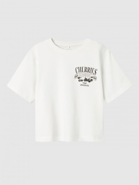 T-Shirt Menina Nkfbapol Ss Nreg Heavy Top Box Name It