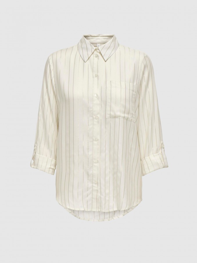 Camisa Mujer Beige Only