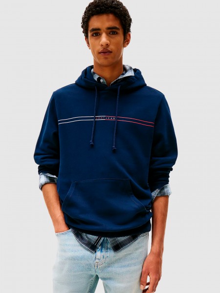Camisola/sweater Homem Tjm Reg Entry Graphic Hoodie Ext Tommy Jeans