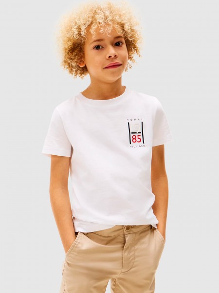 T-Shirt Boy White Tommy Jeans Kids
