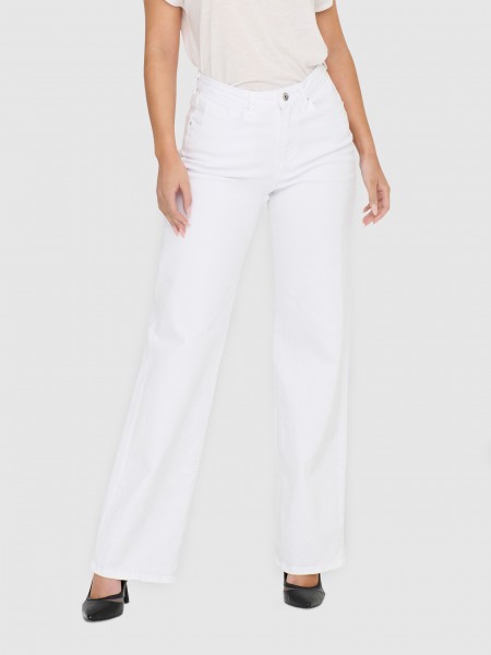 Pantalones Mujer Blanco Only