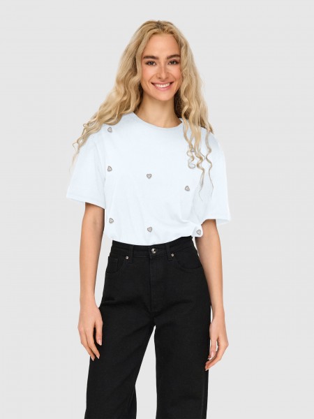 T-Shirt Mulher Onlvita S/s Tee Box Jrs Only