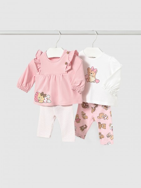Conjuntos Menina Conj. Leggings 4 Pecas Mayoral