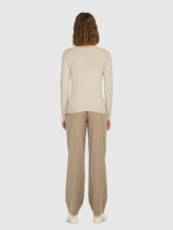 Sueter Mujer Beige Only