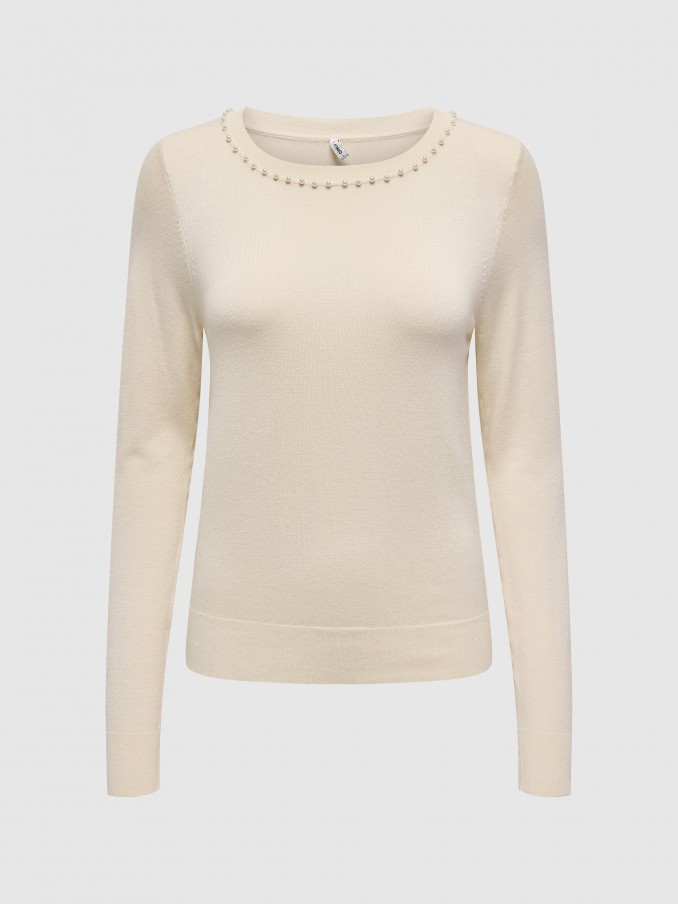 Sueter Mujer Beige Only