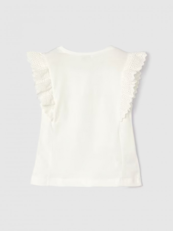 T-Shirt Girl Cream Mayoral