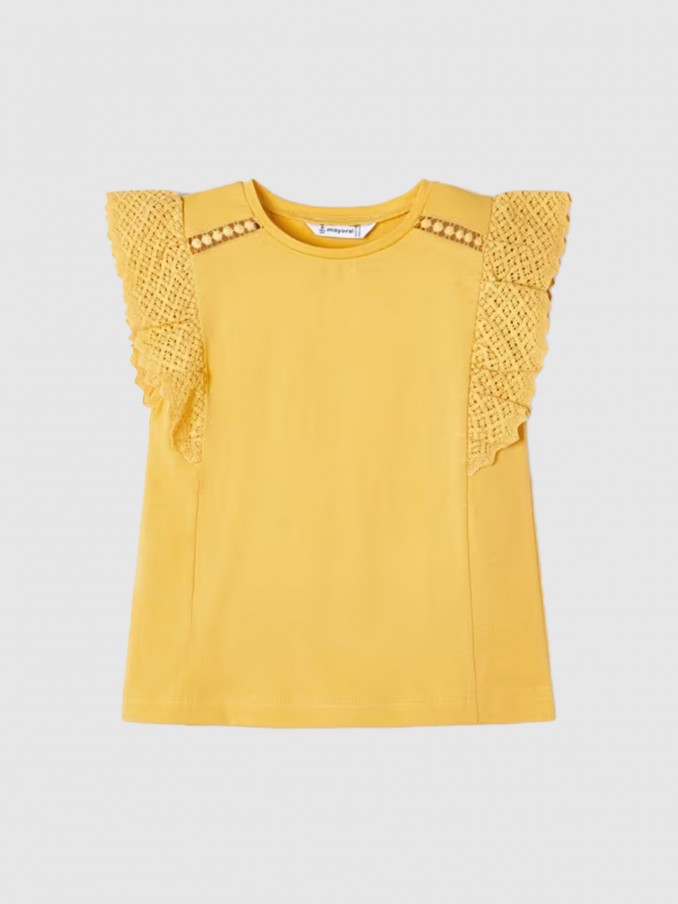 T-Shirt Girl Yellow Mayoral