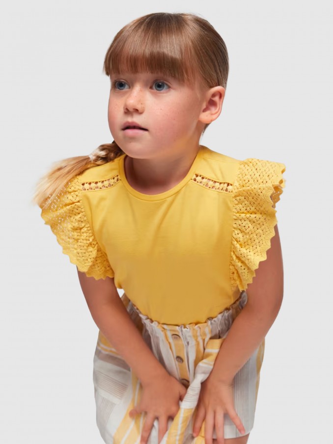 T-Shirt Girl Yellow Mayoral