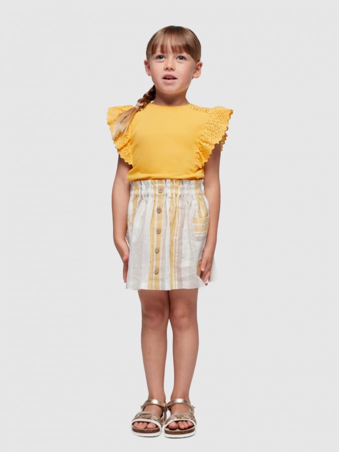 T-Shirt Girl Yellow Mayoral