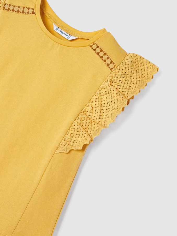 T-Shirt Girl Yellow Mayoral
