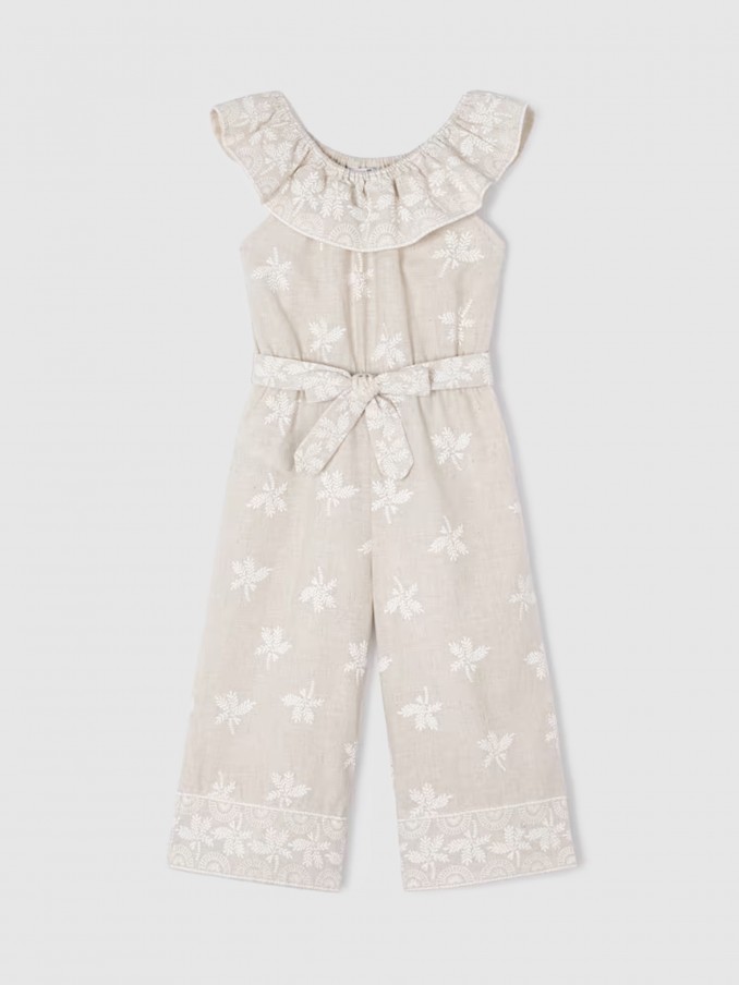 Overall Girl Beige Mayoral