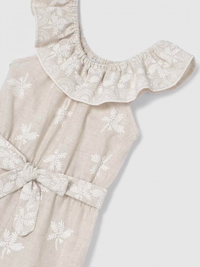 Overall Girl Beige Mayoral