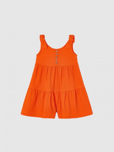 Overall Girl Orange Mayoral