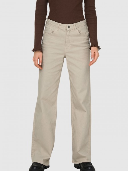 Calca Mulher Onljuicy Hw Wide Leg Dnm Rea Noos Only