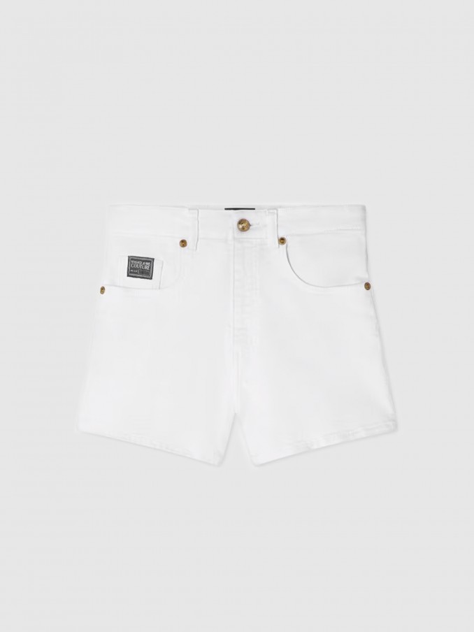Calcao Mulher 78Dp514 M.Plate Shorts Versace
