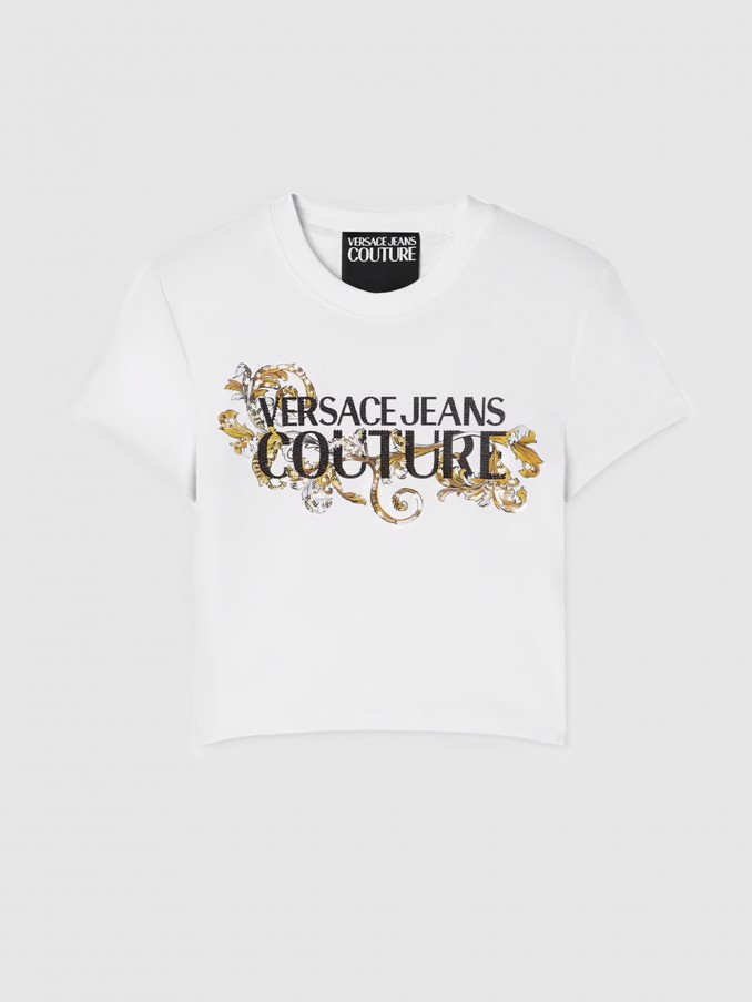 Camiseta Mujer Blanco Versace