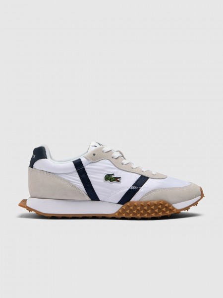 Tenis Hombre Blanco Lacoste
