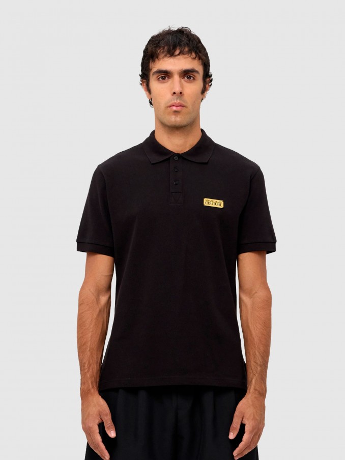 T-Shirt Homem 78Up621 S Placket Polo T.Shirt Versace