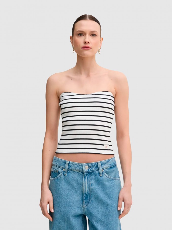 Blusa Mujer Rayas Calvin Klein