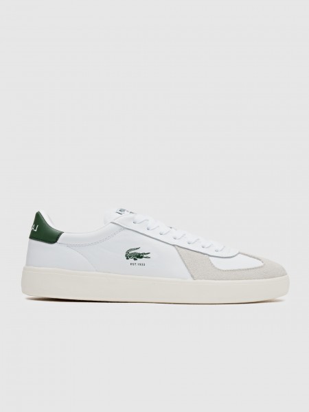 Tenis Hombre Blanco Lacoste
