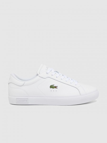 Tenis Hombre Blanco Lacoste