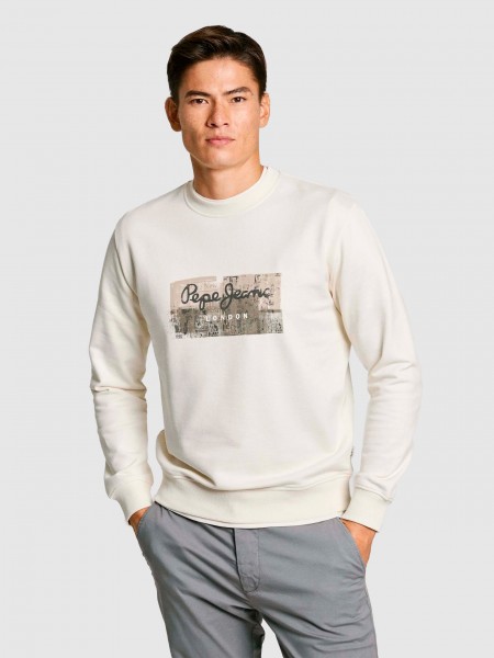Jumper Man Beige Pepe Jeans London