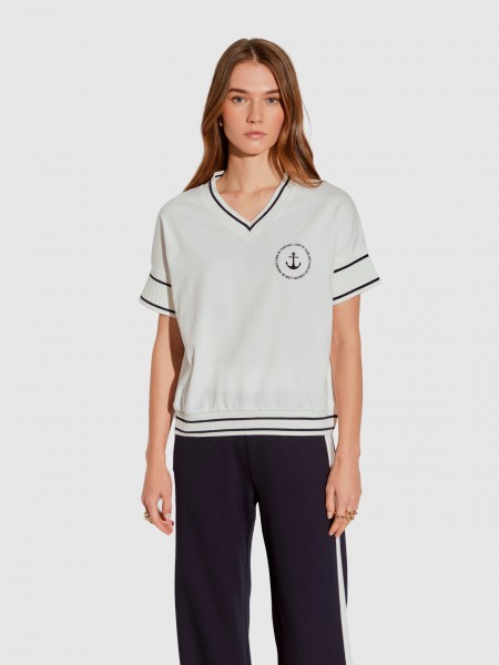 Camiseta Mujer Blanco Lion Of Porches