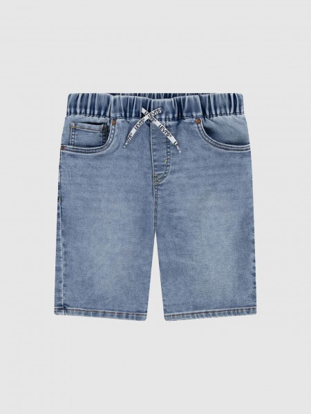 Calca Menino Skinny Fit Dobby Shorts Levis